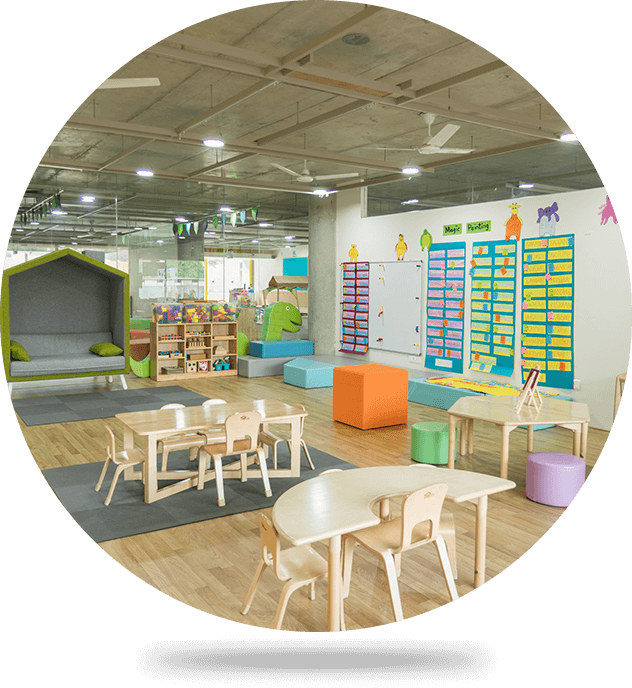 Kindergarten Classroom With Tables